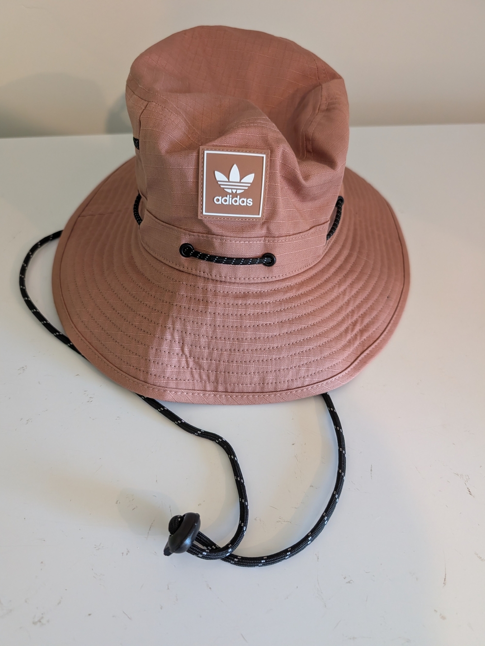 Adidas Bucket Hat (light rust or dusty rose color)